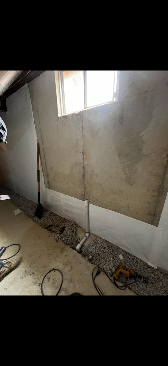 Egress window well and drainage in Downingtown, PA